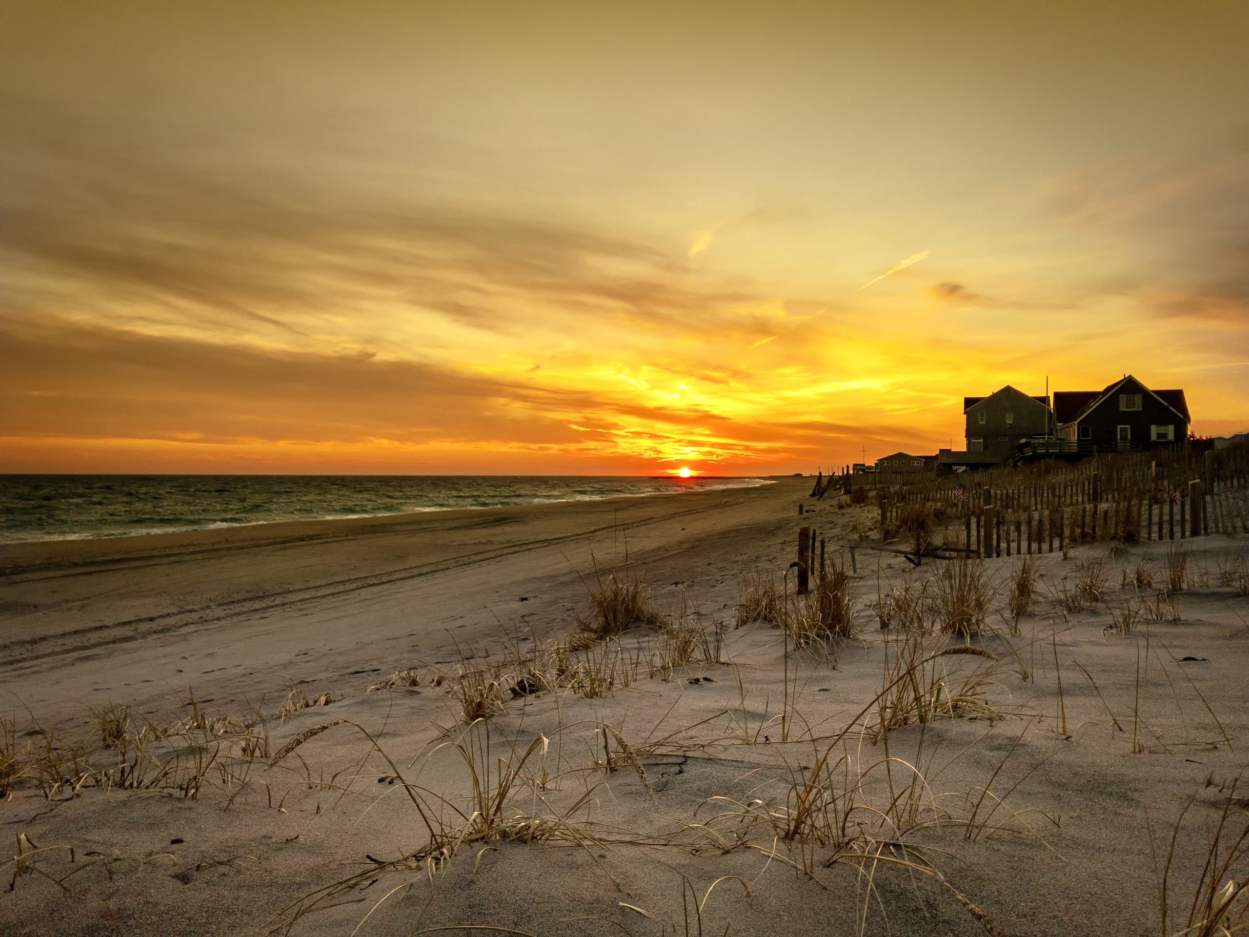 Charlestown beach sunset